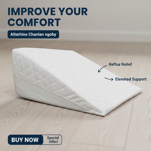 Large wedge pillow - wedge, memory