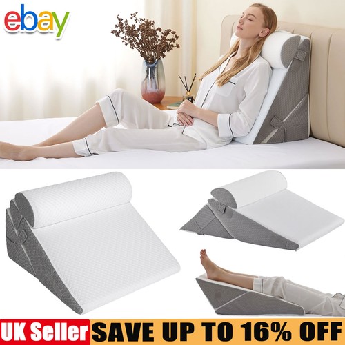 Bed wedge pillow - 10-in-1,