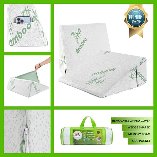 Large wedge pillow memory - large, foam